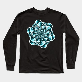 Artwork Illustration Centered Cloud Loop Long Sleeve T-Shirt